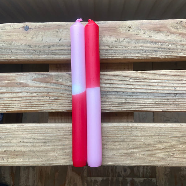 Dip Dye Dinner Candles - Dahlia Beach