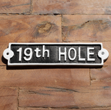 19th Hole Metal Sign