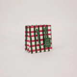 Hand Block Printed Gift Bags - Holly Green