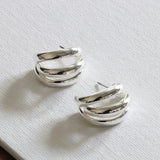 Big Metal Gisele Turbular Earrings