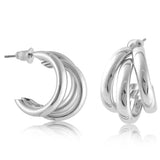 Big Metal Gisele Turbular Earrings