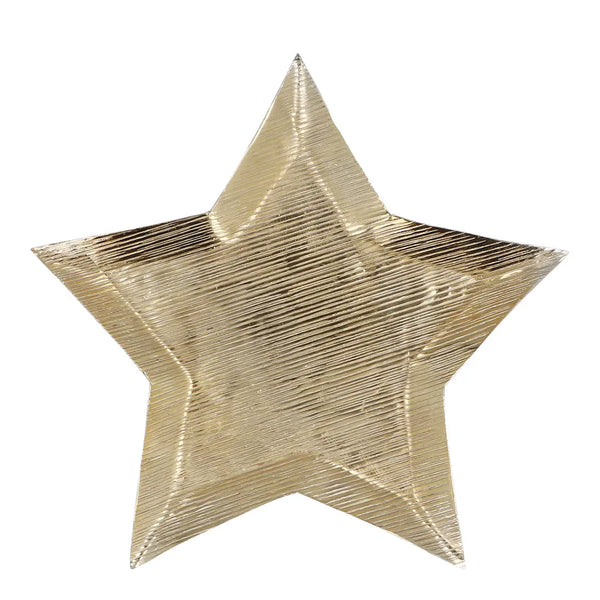 Gold Metal Star Plate
