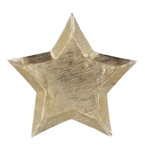 Gold Metal Star Plate