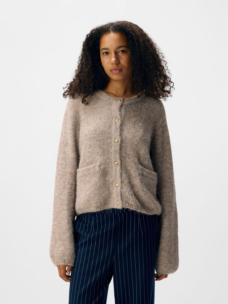 Object Saggia Knitted Cardigan - Humus