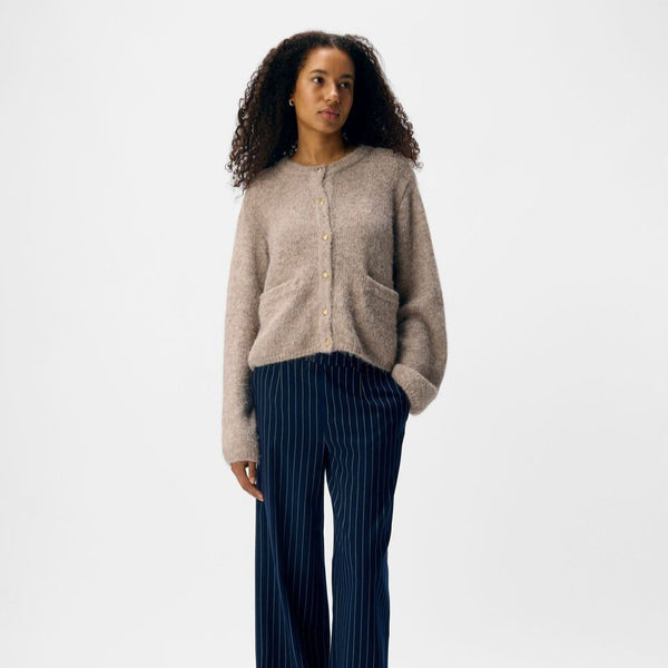 Object Saggia Knitted Cardigan - Humus