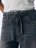 Object Wide Leg Jeans Noos - Medium Grey Denim