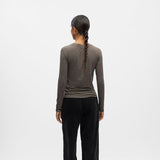 Object Zofia Long Sleeve Top - Morel