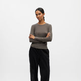 Object Zofia Long Sleeve Top - Morel