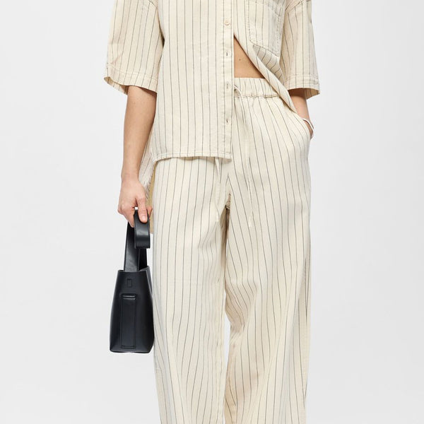 Object Cally Cropped Denim Trousers - Birch