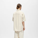 Object Cally Striped Denim Shirt