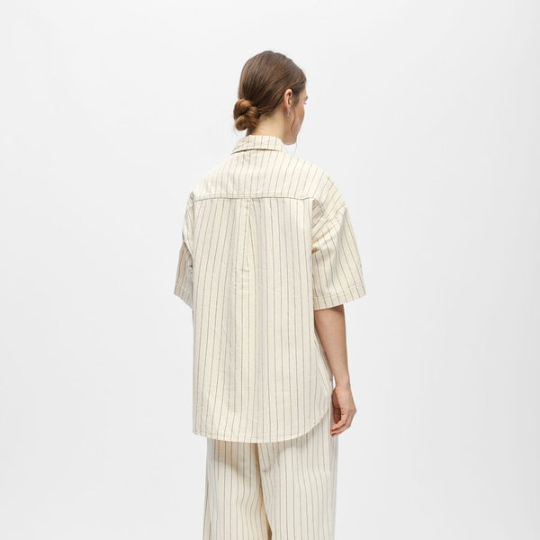 Object Cally Striped Denim Shirt