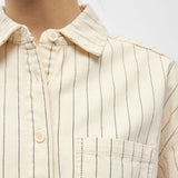 Object Cally Striped Denim Shirt