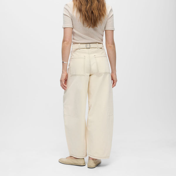 Object Mio Andrea Cropped Barrel Trousers - Birch