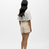 Object Andrea High Waisted Shorts - Birch