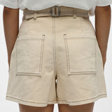 Object Andrea High Waisted Shorts - Birch