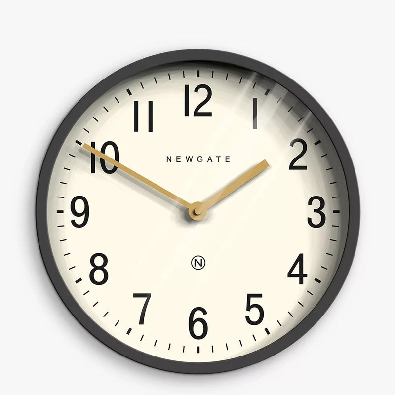 Newgate Master Edwards Wall Clock in Black
