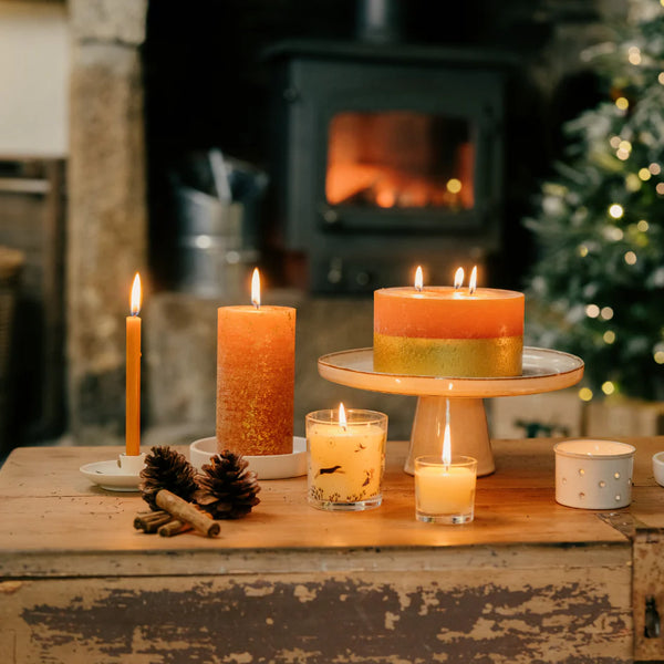 St. Eval Bundle of 6, 1/2" x 6'' Candles - Orange & Cinnamon