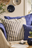 Natural Grey Striped Cushion 60 x 60 cm