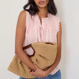 Nobody's Child Eze Light Pink Sleeveless Blouse