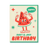 Happy Birthday Card - The Toonies: Watermelon