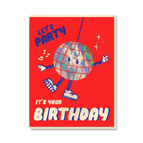 1973 Happy Birthday Card - The Toonies: Disco Ball
