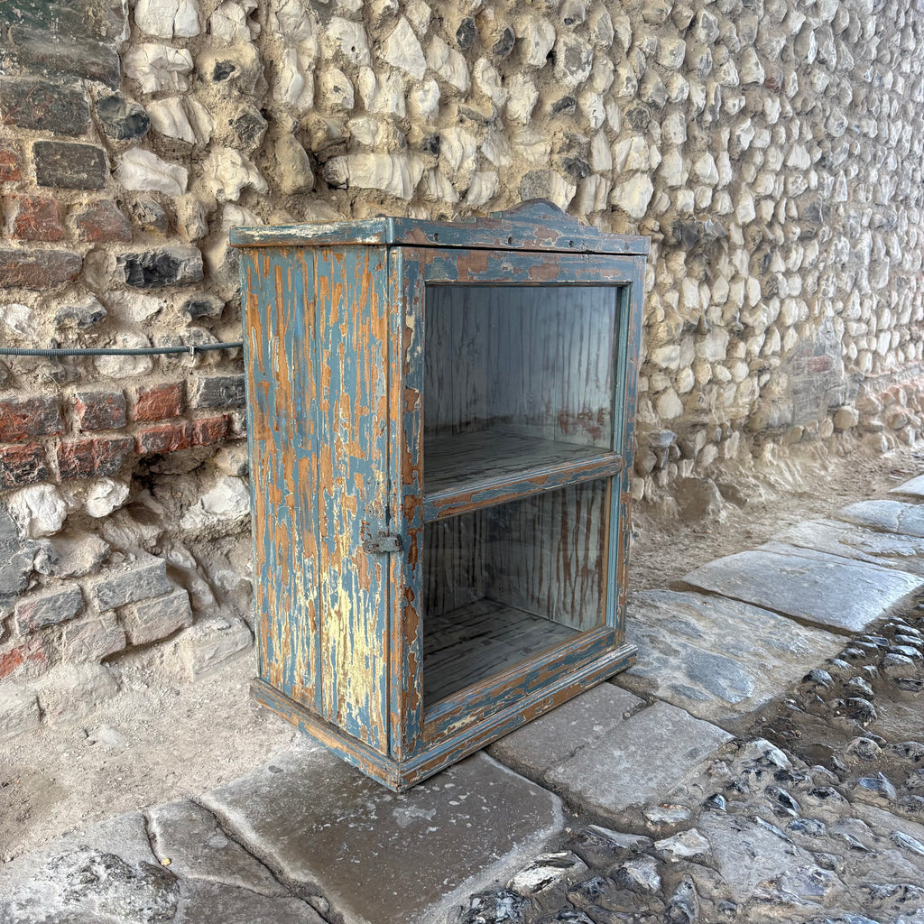 Vintage Indian Glazed Cupboard