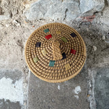 Vintage Hand Woven Grass Basket