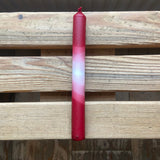 Dip Dye Dinner Candles - Rose Red