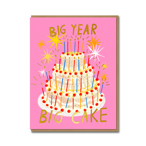 Carolyn Suzuki Gigantic Cake Card