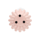 Enamel Cupped Flower Candle Holder - Soft Pink