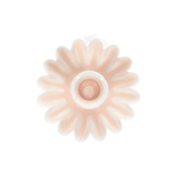 Enamel Cupped Flower Candle Holder - Soft Pink