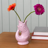 Ceramic Fish Vase Midi - Pink