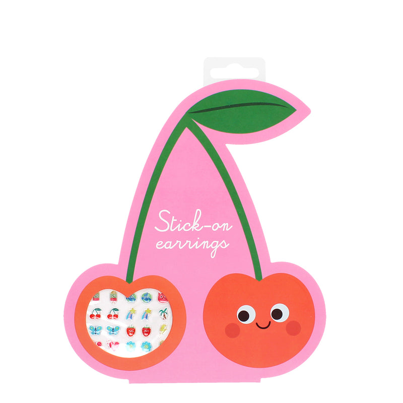 Stick on earrings - Cherry