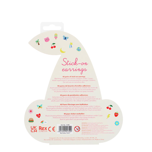 Stick on earrings - Cherry