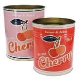 Extra Large Vintage Inspired Storage Tins - Cherry