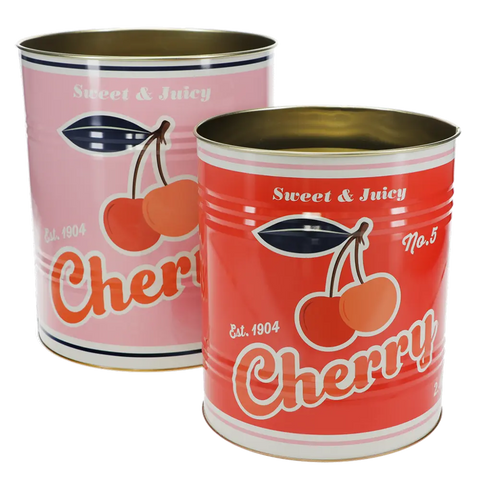 Extra Large Vintage Inspired Storage Tins - Cherry