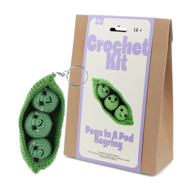 Crochet keyring kit - Peas in a pod