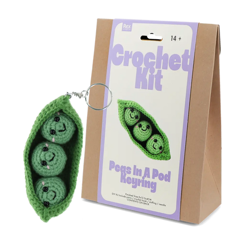 Crochet keyring kit - Peas in a pod