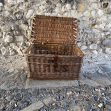 Vintage Postal Wicker Basket