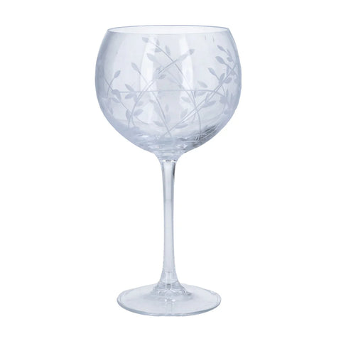 Clear Vines Gin Balloon Glass