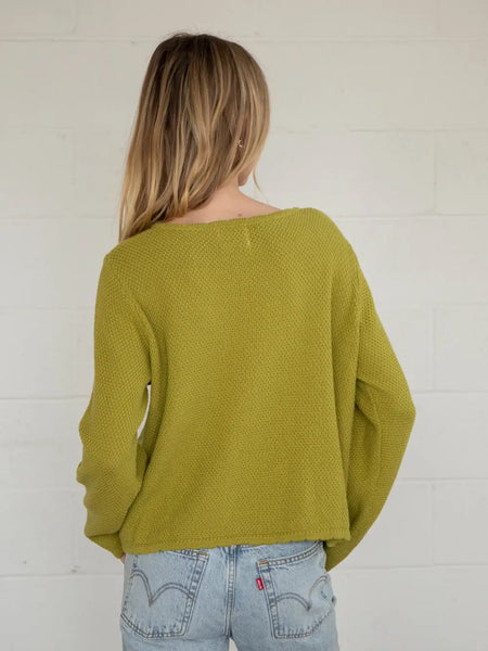 Things Between Tori Cardigan - Moss Green