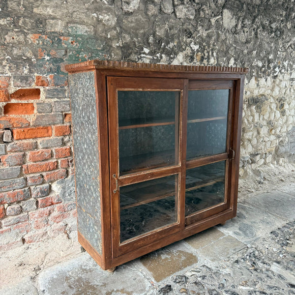 Vintage Indian Glazed Cupboard