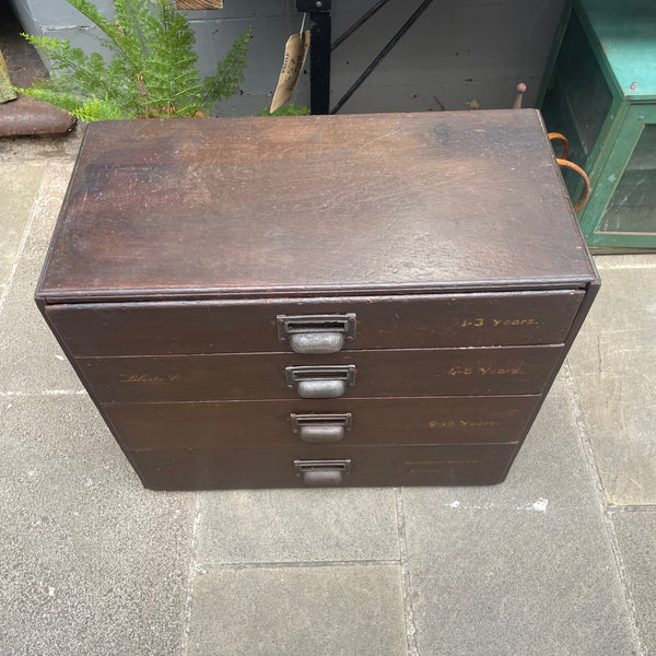 Vintage liberty’s drawer unit top view