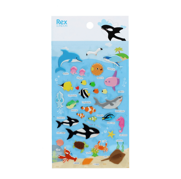 3D Puffy Stickers - Sea Creatures