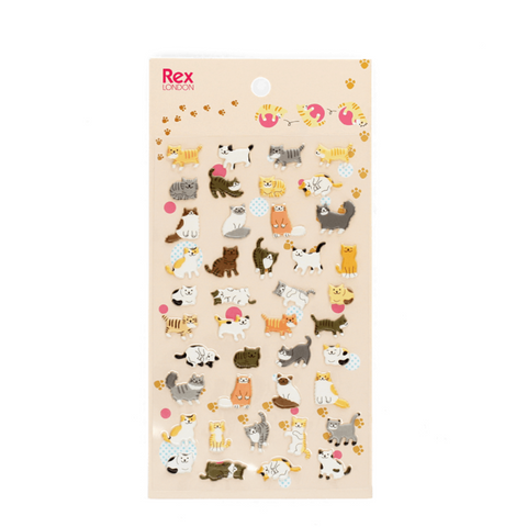 3D Puffy Stickers - Cats
