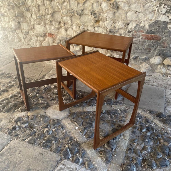 Mid Century G-Plan Vintage Teak Nest of 3 Tables