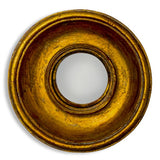 Antiqued Gold Deep Framed Extra Small Convex Mirror