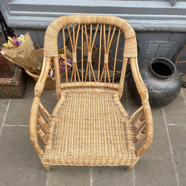 Bamboo and Wicker Chair