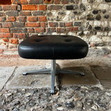 Mid Century 1960s Leather Footstool