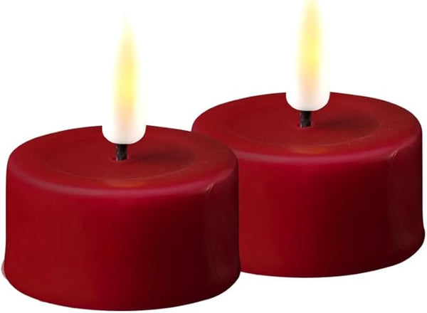 Burgundy Flameless LED Tealight Candles